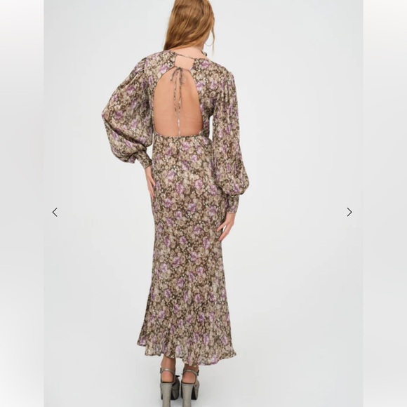 For Love & Lemons Women's Brown and Purple Dress XS - Picture 4 of 5